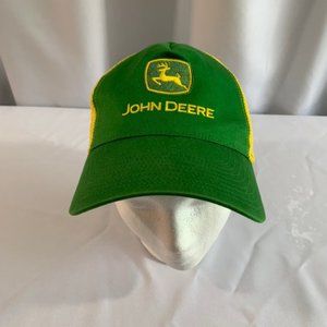 Vintage John Deere yellow/green hat